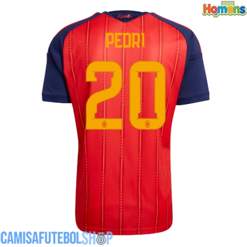 Camisa de time de futebol Espanha Pedri Gonzalez #20 Replicas 1º Equipamento Mundo 2026 Manga Curta